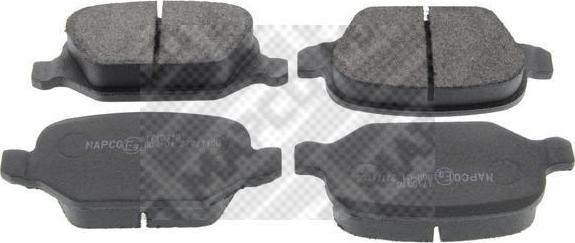 MAPCO 6716 комплект тормозных колодок, дисковый тормоз на FIAT LINEA (323)