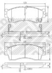 MAPCO 6807 комплект тормозных колодок, дисковый тормоз на KIA SHUMA II (FB)