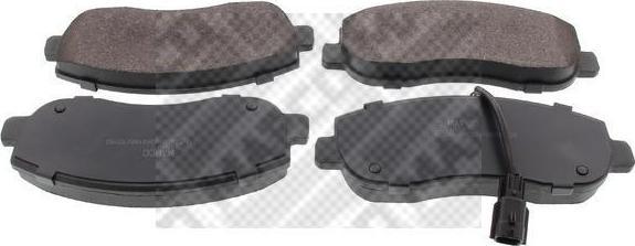MAPCO 6944 комплект тормозных колодок, дисковый тормоз на OPEL MOVANO B фургон