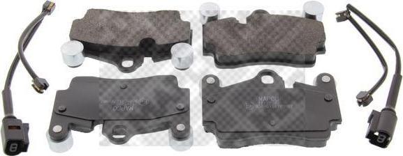 MAPCO 6982HPS комплект тормозных колодок, дисковый тормоз на VW TOUAREG (7LA, 7L6, 7L7)