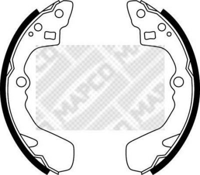 MAPCO 8516 комплект тормозных колодок на SUZUKI SWIFT II седан (AH, AJ)
