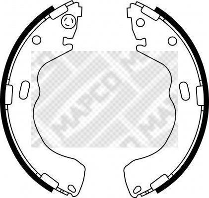 MAPCO 8560 комплект тормозных колодок на MAZDA 626 V Hatchback (GF)