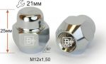Матрикс 701145 Гайка M12x1.5x25 конус закр ключ 21