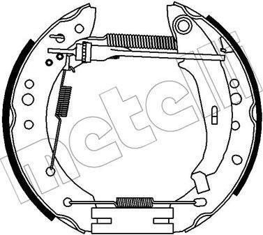 METELLI 51-0342 комплект тормозных колодок на RENAULT TWINGO II (CN0_)