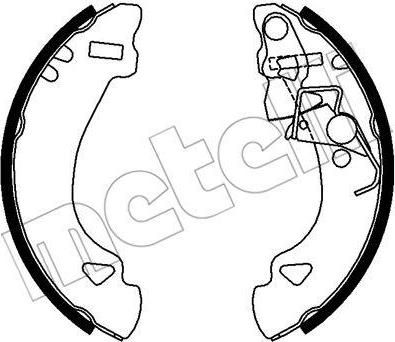 METELLI 53-0069 комплект тормозных колодок на FIAT PANDA (141A_)