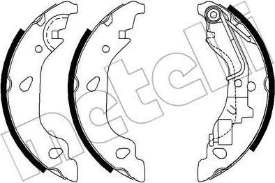 METELLI 53-0080Y комплект тормозных колодок на FIAT PUNTO (188)