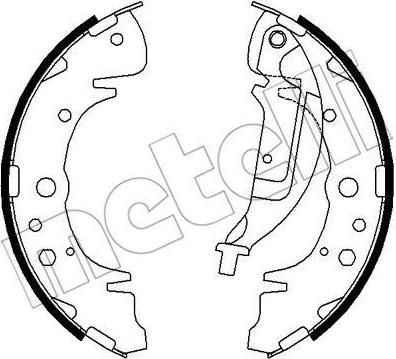 METELLI 53-0180 комплект тормозных колодок на HYUNDAI SANTA FE I (SM)