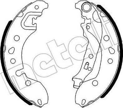 METELLI 53-0536 комплект тормозных колодок на SMART FORTWO купе (453)