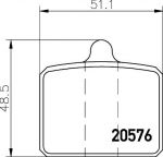 MINTEX MDB1035 комплект тормозных колодок, дисковый тормоз на SKODA 105,120 (744)