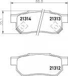 MINTEX MDB1411 комплект тормозных колодок, дисковый тормоз на HONDA CONCERTO (HW, MA)