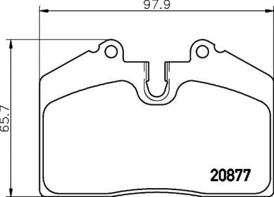 MINTEX MDB1456 комплект тормозных колодок, дисковый тормоз на PORSCHE 911 кабрио (993)