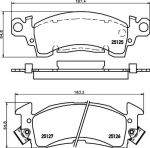 MINTEX MDB1594 комплект тормозных колодок, дисковый тормоз на CHEVROLET ASTRO автобус
