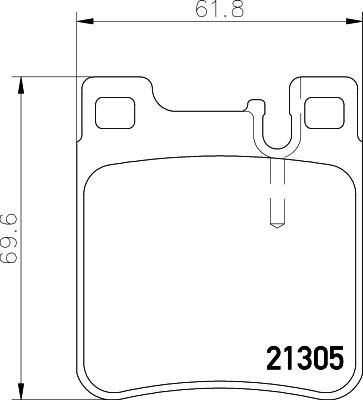MINTEX MDB1627 комплект тормозных колодок, дисковый тормоз на MERCEDES-BENZ C-CLASS купе (CL203)