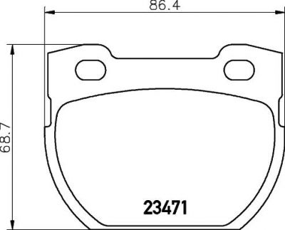 MINTEX MDB1645 Комплект тормозных колодок, диско
