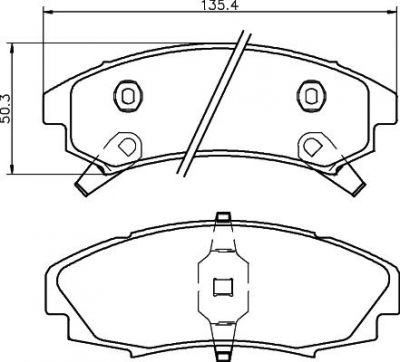 MINTEX MDB1776 комплект тормозных колодок, дисковый тормоз на CADILLAC ALLANTE купе