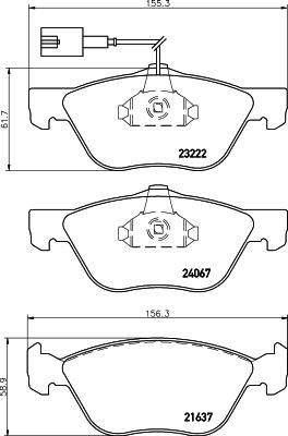 MINTEX MDB2133 Комплект тормозных колодок, диско