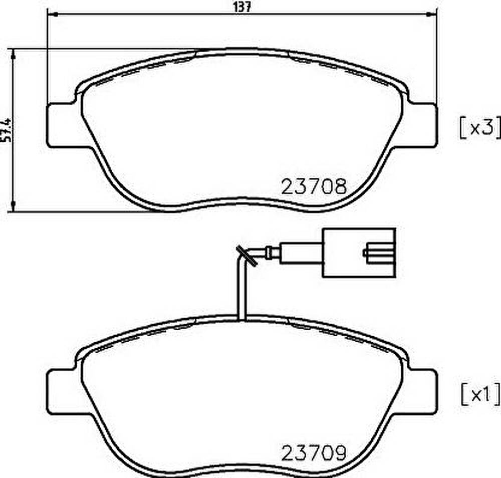 MINTEX MDB2240 Комплект тормозных колодок, диско