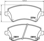 MINTEX MDB2257 комплект тормозных колодок, дисковый тормоз на TOYOTA COROLLA (CDE12_, ZZE12_, NDE12_, ZDE12_)