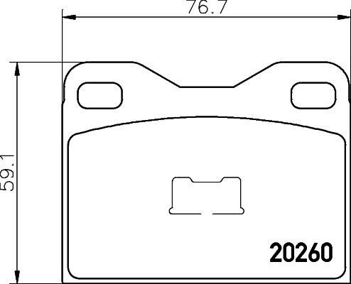 MINTEX MDB2424 комплект тормозных колодок, дисковый тормоз на TALBOT 1307-1510