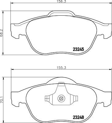 MINTEX MDB2600 Комплект тормозных колодок, диско