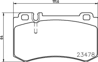 MINTEX MDB2621 комплект тормозных колодок, дисковый тормоз на MERCEDES-BENZ S-CLASS купе (C216)