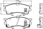 MINTEX MDB2757 Колодки торм.пер. Mazda 323, 626, Xedos 6, Ford