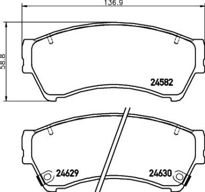 MINTEX MDB2935 комплект тормозных колодок, дисковый тормоз на MAZDA 6 (GH)