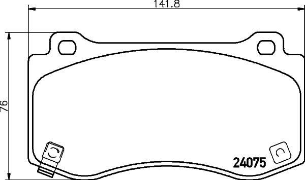 MINTEX MDB2996 комплект тормозных колодок, дисковый тормоз на CHRYSLER 300 C (LX)