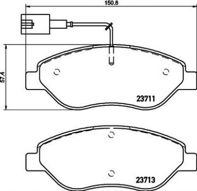 MINTEX MDB3318 Комплект тормозных колодок, диско