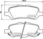 MINTEX MDB3425 комплект тормозных колодок, дисковый тормоз на TOYOTA VENZA (GGV1_, AGV1_)