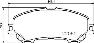 MINTEX MDB3717 комплект тормозных колодок, дисковый тормоз на NISSAN QASHQAI (J11, J11_)