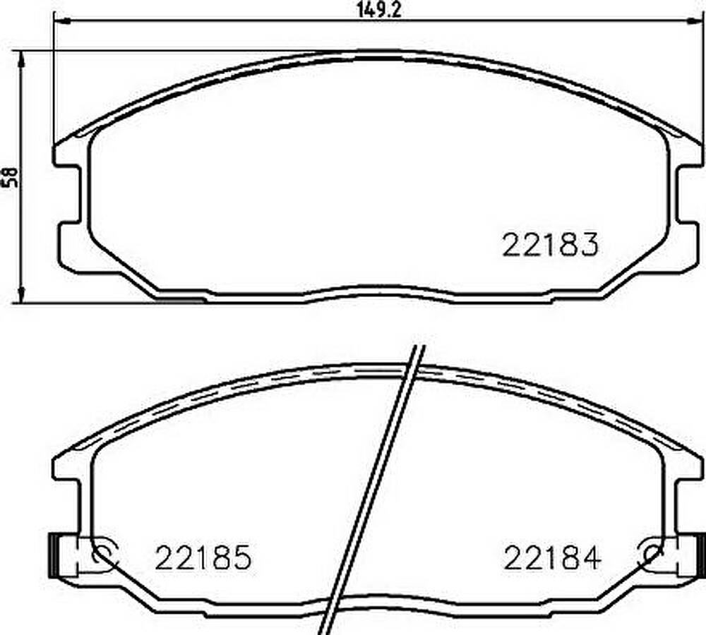 MINTEX MDB3754 комплект тормозных колодок, дисковый тормоз на SSANGYONG REXTON W