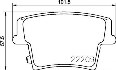 MINTEX MDB3780 комплект тормозных колодок, дисковый тормоз на DODGE CHARGER