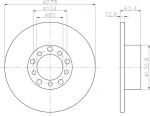 MINTEX MDC160 тормозной диск на MERCEDES-BENZ седан (W123)