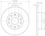 MINTEX MDC1679 тормозной диск на VW GOLF V (1K1)