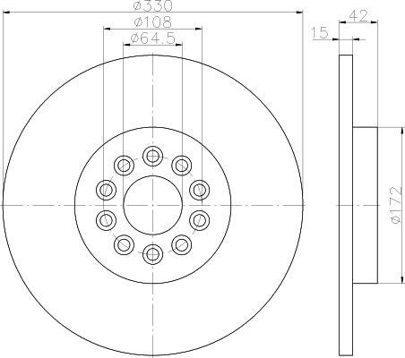 MINTEX MDC2206 тормозной диск на JAGUAR S-TYPE (CCX)