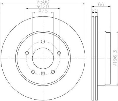 MINTEX MDC2356 тормозной диск на 4 Gran Coupe (F36)