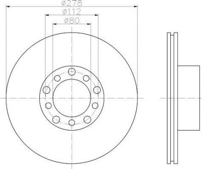 MINTEX MDC252 тормозной диск на MERCEDES-BENZ S-CLASS (W126)