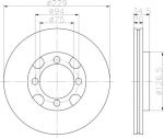 MINTEX MDC661 тормозной диск на MAZDA 626 II (GC)