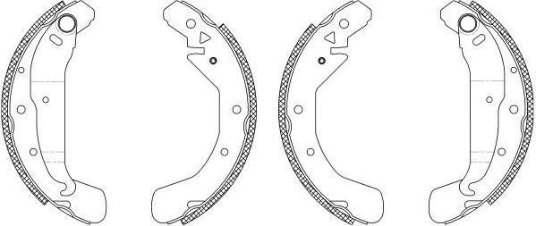 MINTEX MSK232 комплект тормозных колодок на OPEL ZAFIRA A (F75_)