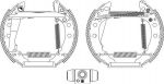 MINTEX MSP099 комплект тормозных колодок на VW POLO купе (86C, 80)