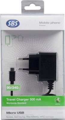 Зарядное устройство (micro USB. 90/240V, вилка ЕС)