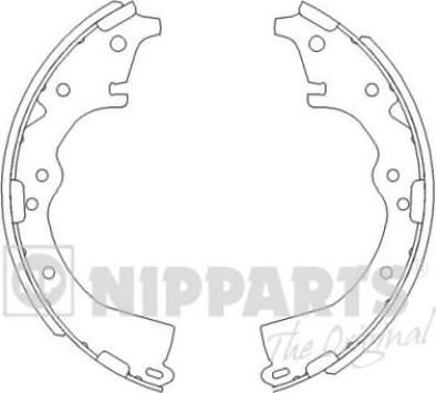 Nipparts J3502022 Колодки барабанные toyota 4runner all 87>/hiace 89>