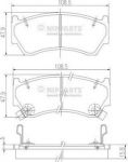 NIPPARTS Колодки тормозные передние NISSAN ALMERA N15 95-98 (41060-1N090, J3601062)