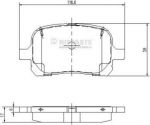 NIPPARTS Колодки тормозные передние TOYOTA CAMRY PREVIA 96- LEXUS RX300 00-03 116,6X59,3X16,5mm (0446548010, J3602081)