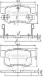 NIPPARTS Колодки тормозные HONDA ACCORD 90-/CIVIC 97-/CR-V II/FR-V/PRELUDE 92-00 задние (43022S5AE50, J3614008)