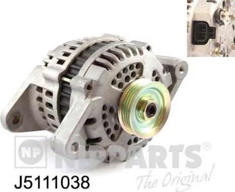 NIPParts J5111038 генератор на NISSAN PRIMERA Traveller (W10)