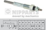 NIPParts J5719001 свеча накаливания на OPEL CAMPO (TF_)