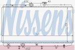 NISSENS Радиатор охлаждения TOYOTA COROLLA(_E10_) 1.5i/1.6i 06/91-05/97 mot.5AFE (16400-15510, 648321)
