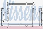 Nissens 67367 радиатор, охлаждение двигателя на NISSAN QASHQAI / QASHQAI +2 (J10, JJ10)